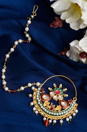 Gold Plated Harshita Bridal Nosering