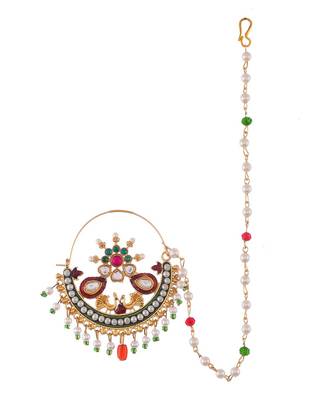 Gold Plated Harshita Bridal Nosering 2