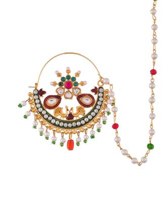Gold Plated Harshita Bridal Nosering 3