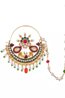 Gold Plated Harshita Bridal Nosering