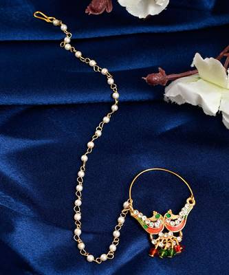 Gold Plated Kamakshi Nosering 1