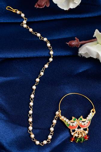 Gold Plated Kamakshi Nosering