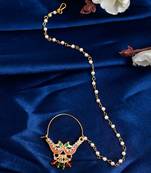 Gold plated Chained Nosering