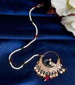 Peacock Meenakari Jodha Bai Nosering