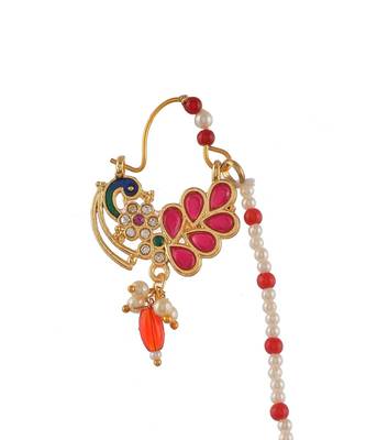 Gold plated peacock Nosering 2