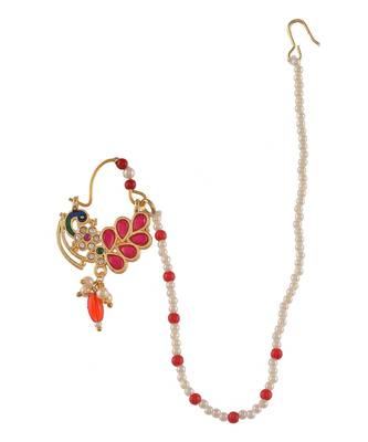Gold plated peacock Nosering 3