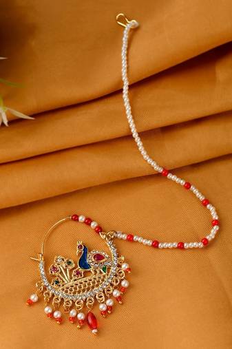 Gold plated Mayur Nosering