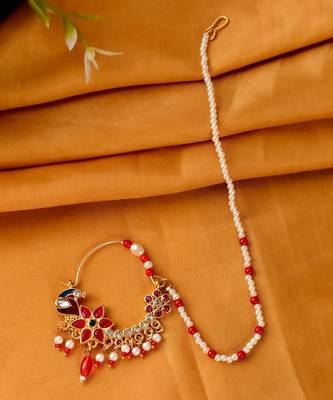 Gold plated mayuri Nosering 1