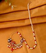 Gold plated mayuri Nosering