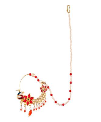 Gold plated mayuri Nosering 2