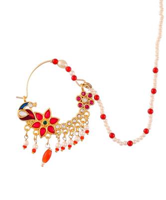 Gold plated mayuri Nosering 3
