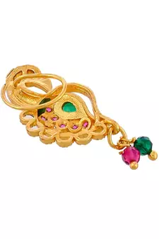 Gold plated Peacock Nose stud