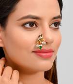 Meenakari ethnic Clip on Nosepin