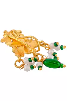 Meenakari ethnic Clip on Nosepin