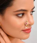 Set of 2 Clip on Traditional Nosepin