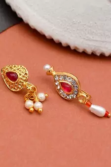 Set of 2 Clip on Traditional Nosepin
