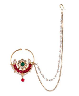 Bridal Kundan Nosering for wedding 3
