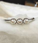 White pearl bracelets