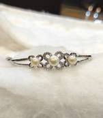 White pearl bracelets