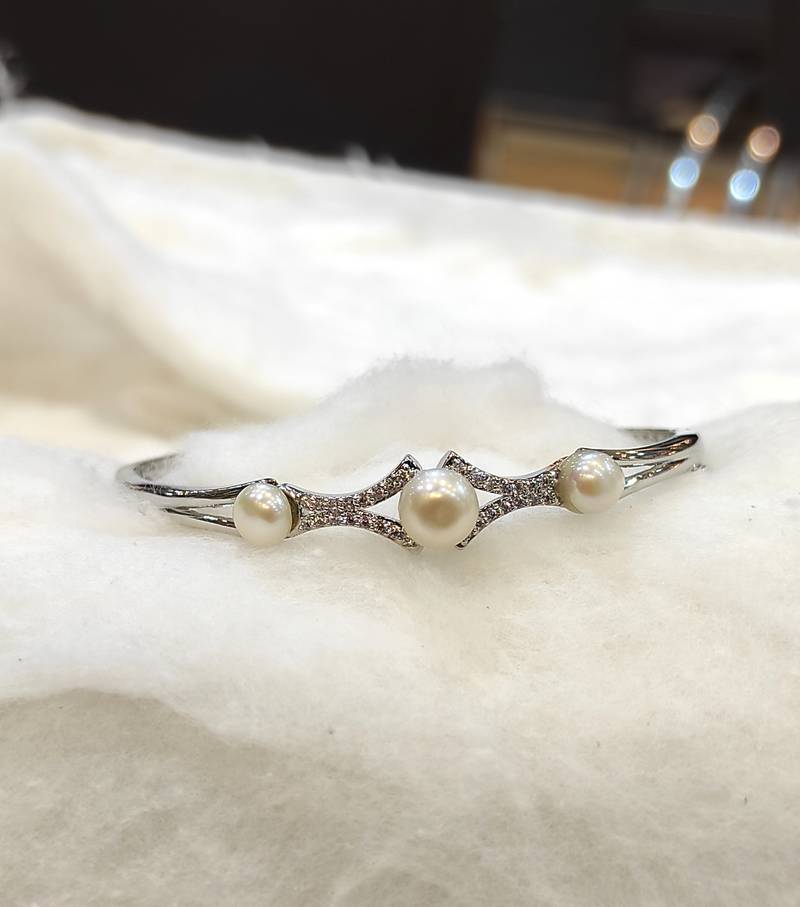 White pearl bracelets