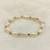 White pearl bracelets