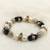 White pearl bracelets