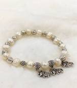 White mother of pearl bracelets