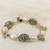 White mother of pearl bracelets