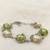 Green mother of pearl bracelets