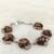 Brown mother of pearl bracelets