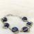 Blue mother of pearl bracelets