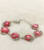 Pink mother of pearl bracelets