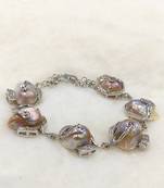 Brown mother of pearl bracelets