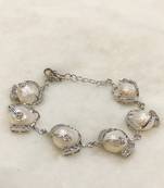 White mother of pearl bracelets