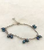 Blue pearl bracelets