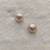 White pearl earrings