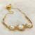 White pearl bracelets