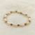 White pearl bracelets