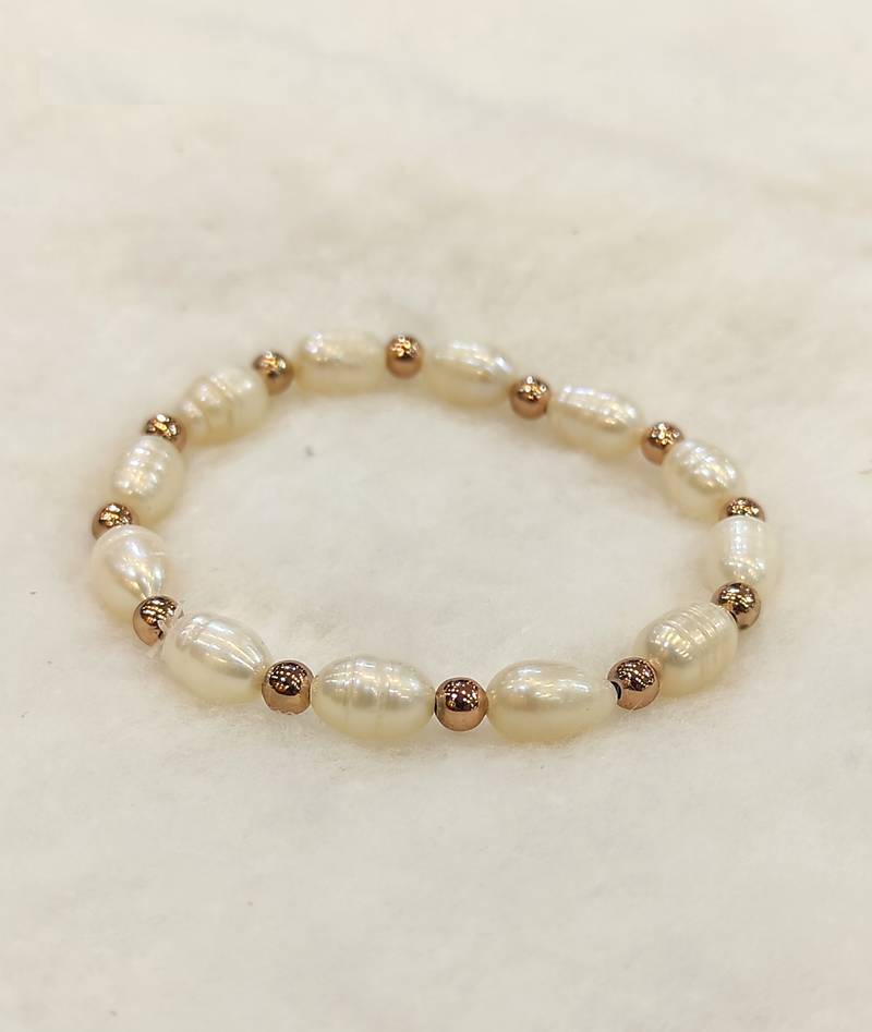 White pearl bracelets