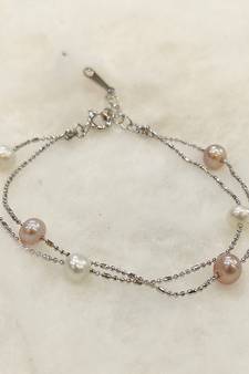 Multicolor pearl bracelets