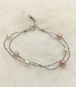 Multicolor pearl bracelets