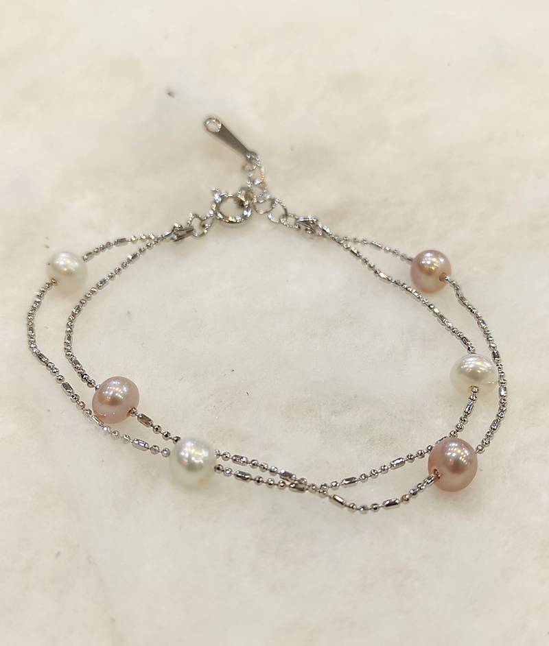 Multicolor pearl bracelets