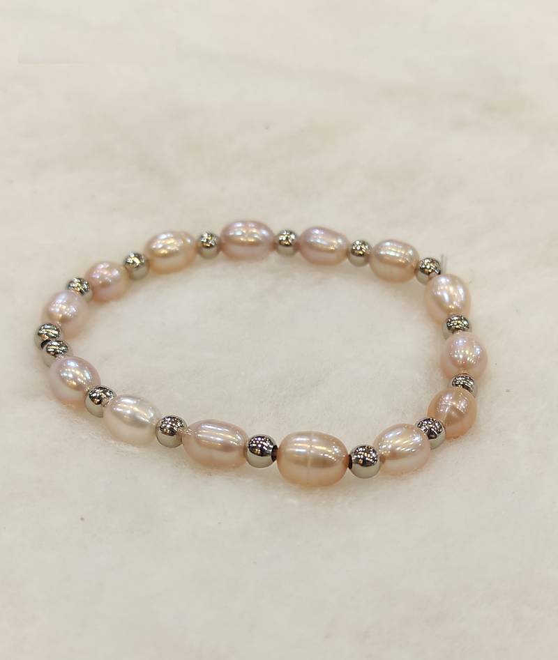 White pearl bracelets