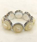White mother of pearl bracelets
