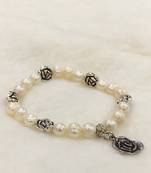 White pearl bracelets