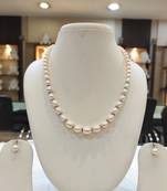 White pearl necklace-sets