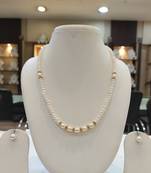 White pearl necklace-sets