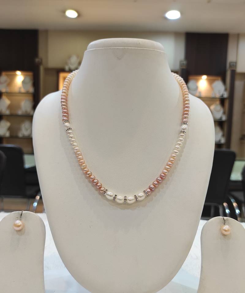 Multicolor pearl necklace-sets