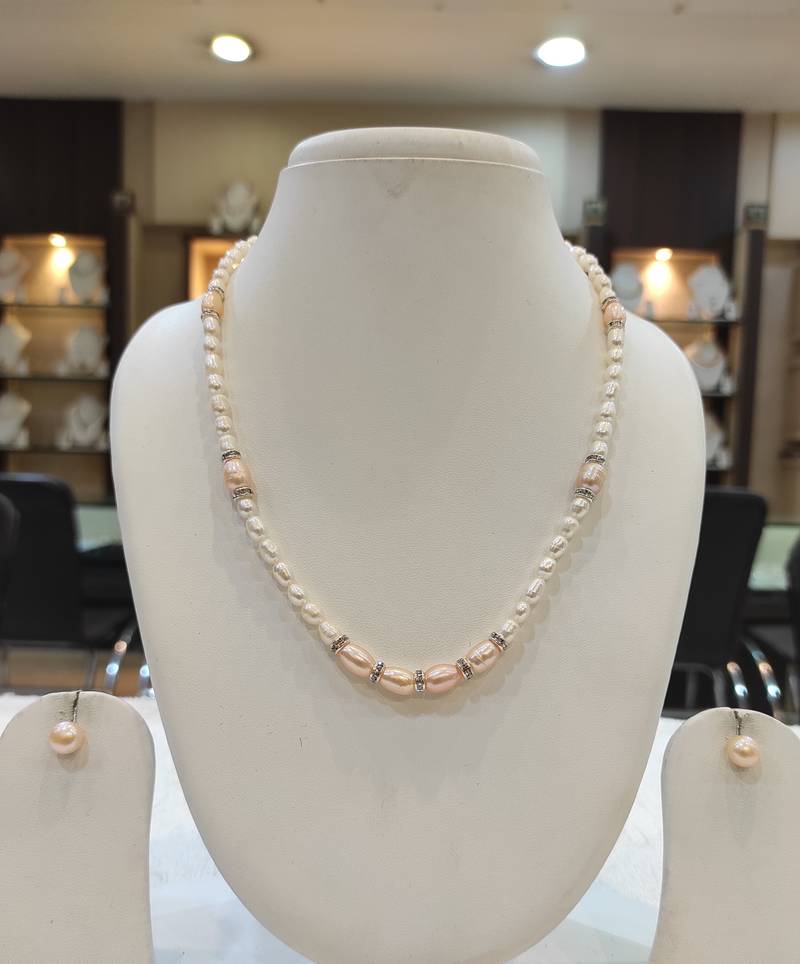 Multicolor pearl necklace-sets