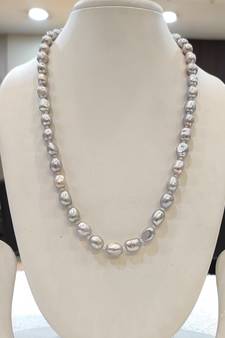 Grey mother of pearl necklace-sets